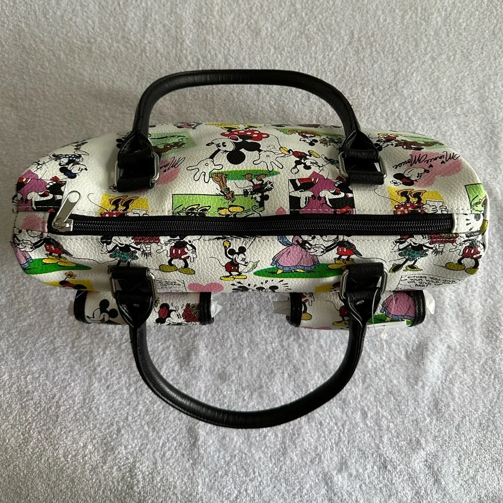 Disney Parks Retro Mickey Mouse Minnie Mouse Animated Comic Strip Bag  Purse NWT